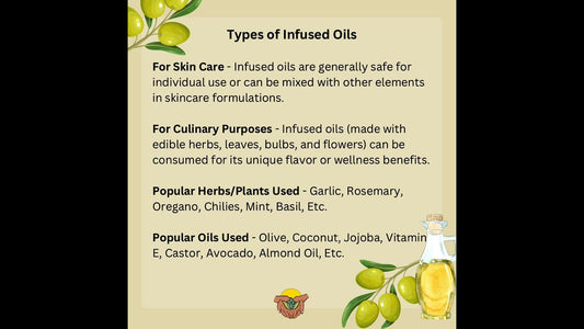 Infused oils and essential oils may come from the same humble beginnings but are not the same!